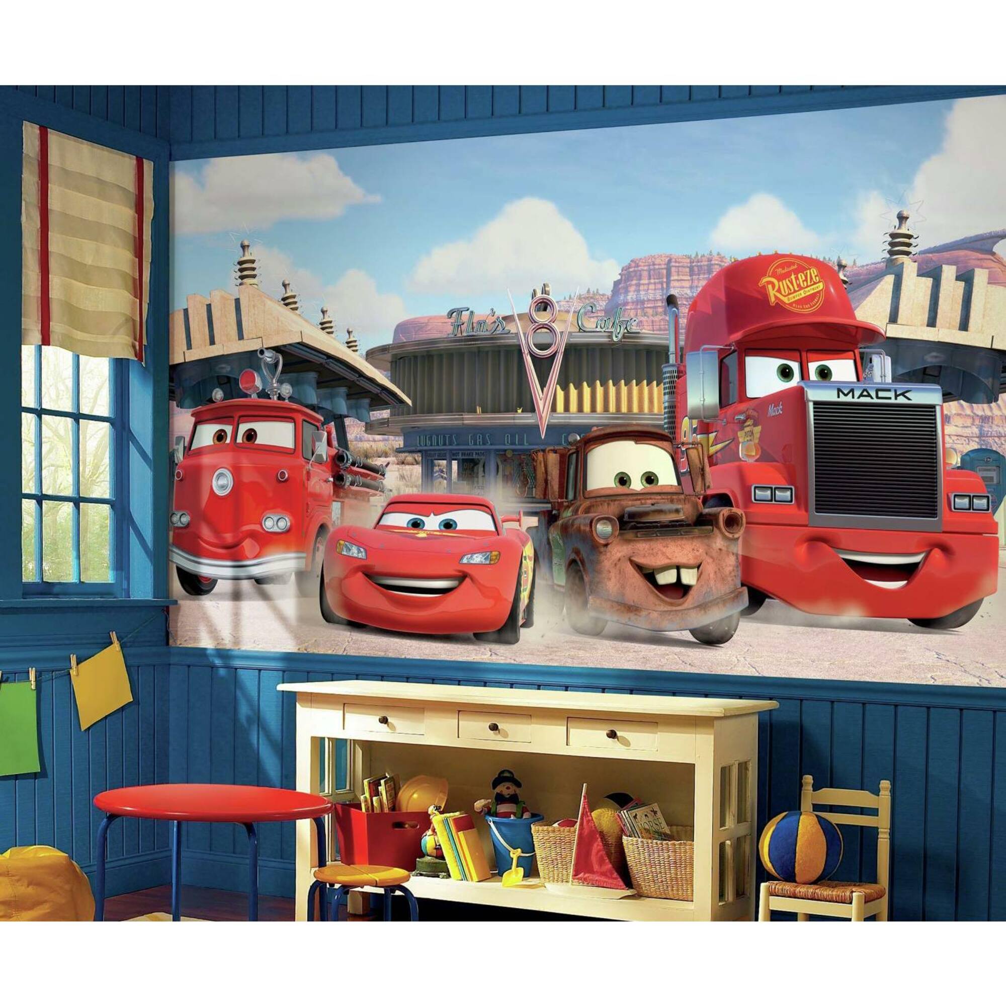 RoomMates Cars Friends To The Finish XL Prepasted Mural